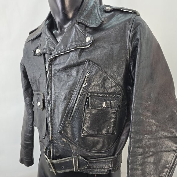 Collectible 50s British Mfg Co. Wind Cheater D-pocket motorcycle jacket (flaws) - Picture 15 of 16